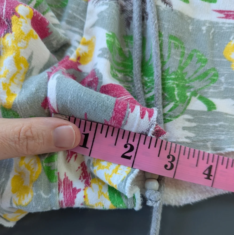 Y2k No‎ Boundaries Tropical Micromini Sweat Shorts Low rise
